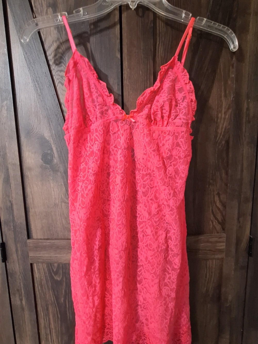Victoria's Secret Women’s Pink Lace Chemise Nightgown